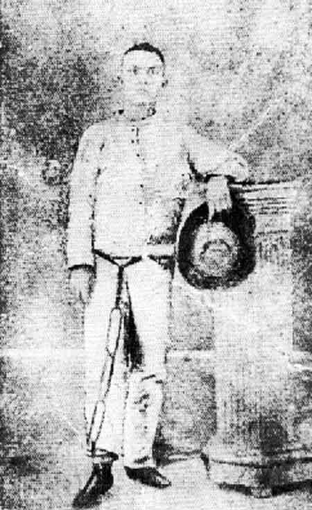 Retrato de Martí al ser condenado a seis años de prisión por infidencia.